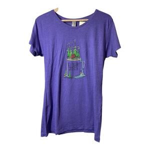 Bellingham Washington T-Shirt Womens Purple Large Coffee Mug Cabin PNW New Duck